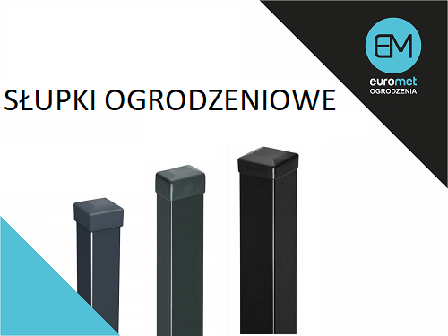 Słupek ogrodzeniowy 40x60x3mm 260cm oc+ kolor