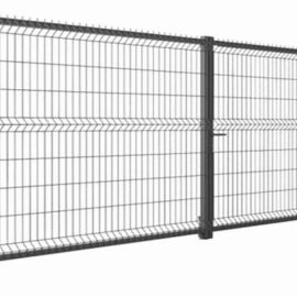 Brama skrzydłowa 170x400cm panel 3D 5mm malowana