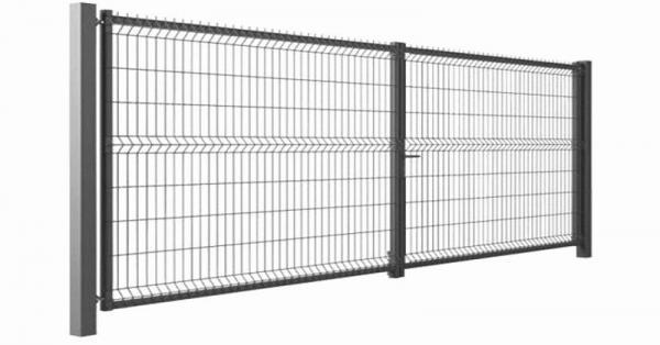 Brama skrzydłowa 150x400cm panel 3D 5mm malowana