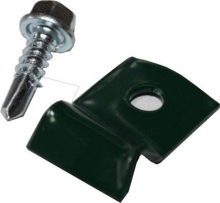 Przelotka metalowa do panela malowana przykręcana z wkrętem