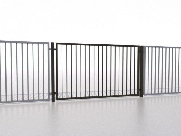 Przęsło ogrodzeniowe pionowe profil 20×20 wymiary 100x200cm, 120x200cm, 120x250cm