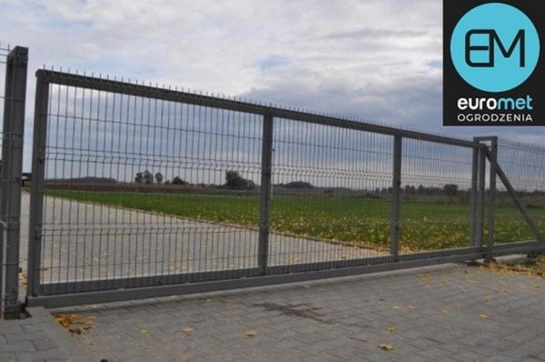 Brama przesuwna 150x400cm panel 3D 5mm malowana