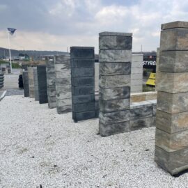 Pustak ogrodzeniowy 36x36cm FINI grafit