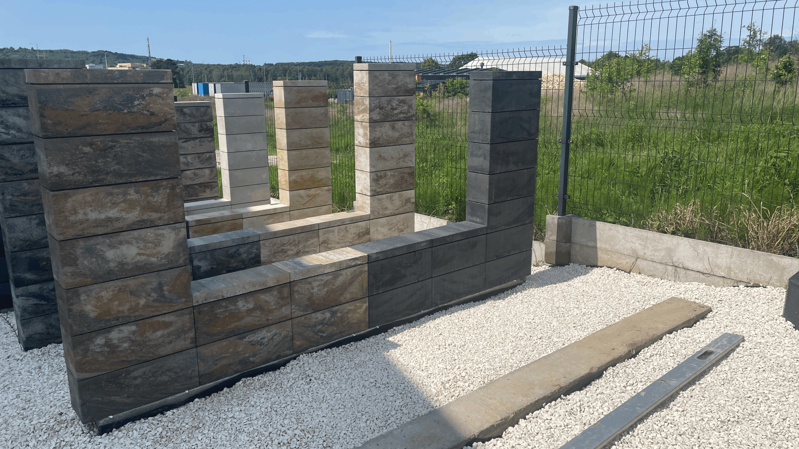 Pustak ogrodzeniowy Fini 50x20x20cm kolor mix Styrobud