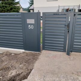 Przęsło aluminiowe 100x200cm żaluzjowe profil Romb malowane