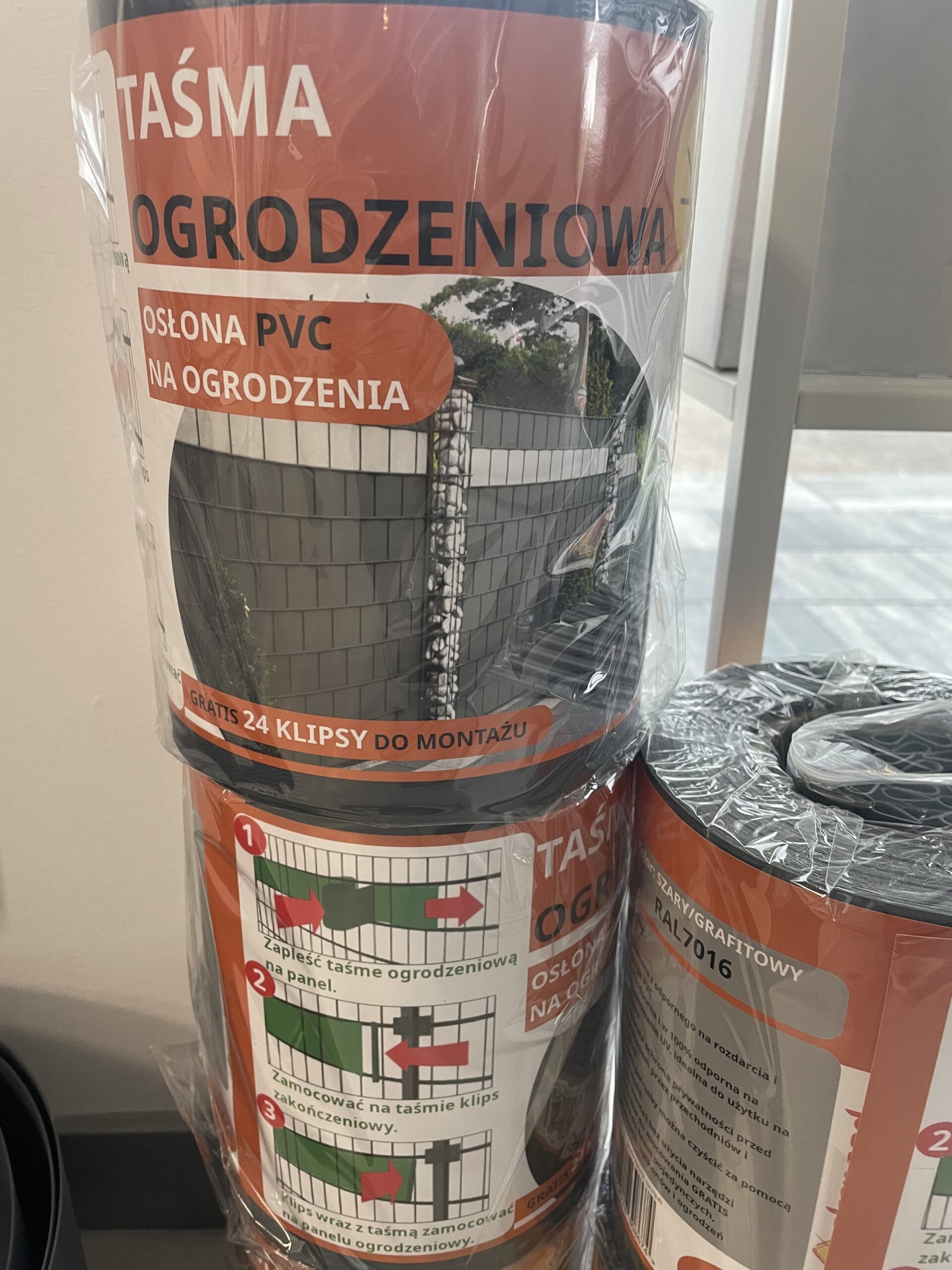 Taśma maskująca 35mb 19cm panelowa grafit antracyt HIT