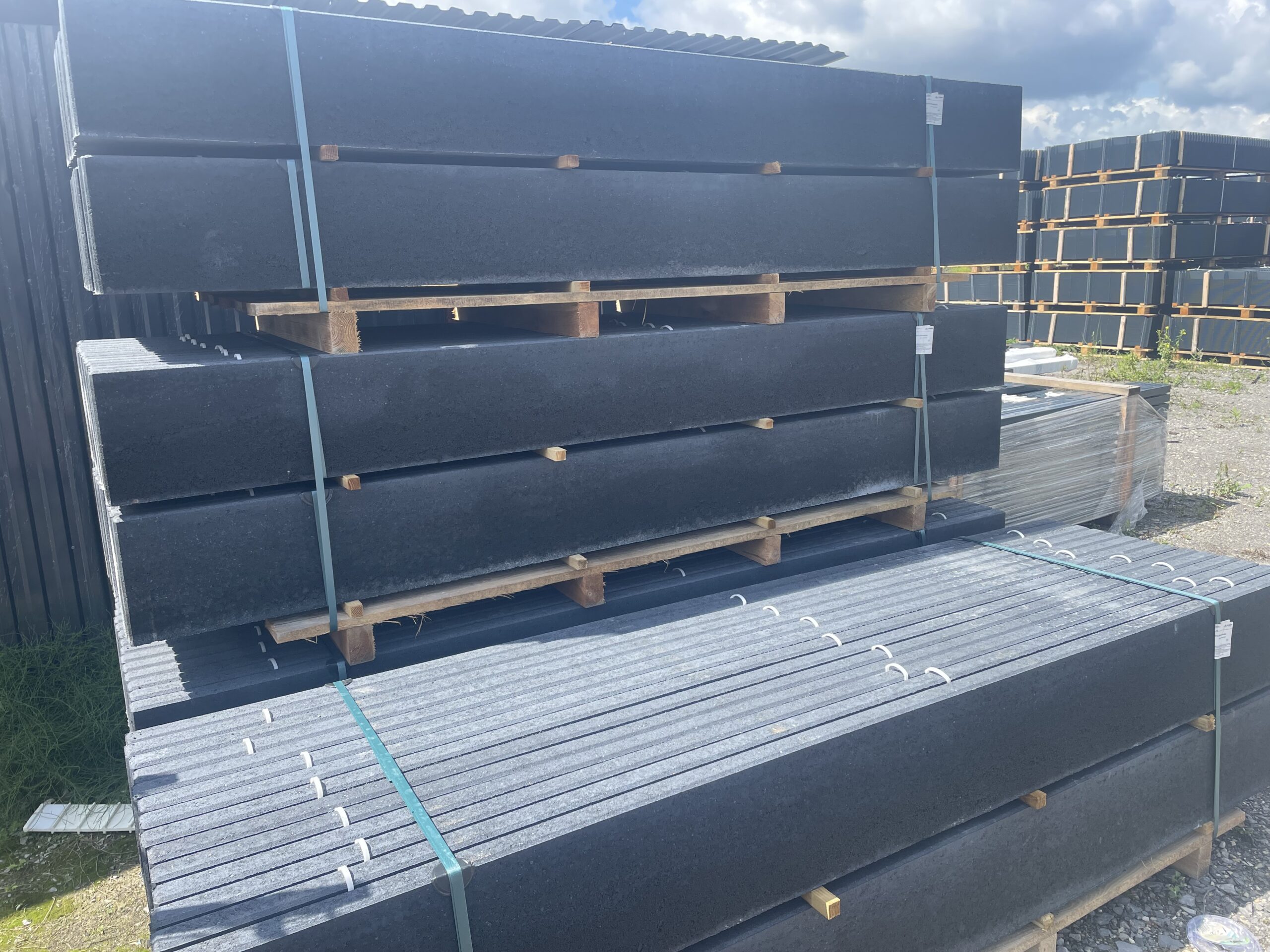 Podmurówka Grafit 25x250cm pełna antracyt betonowa