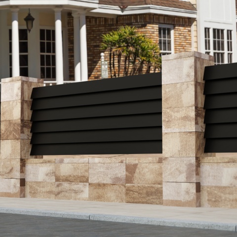 Pustak ogrodzeniowy 36x36x20cm Fini Stalowo Biały