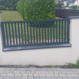 Przęsła ogrodzeniowe aluminiowe pionowe