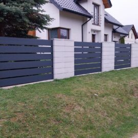 Przęsło aluminiowe 170x250cm ogrodzeniowe profil 20cm