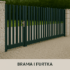 Brama skrzydłowa aluminiowa grzebieniowa 150x500cm