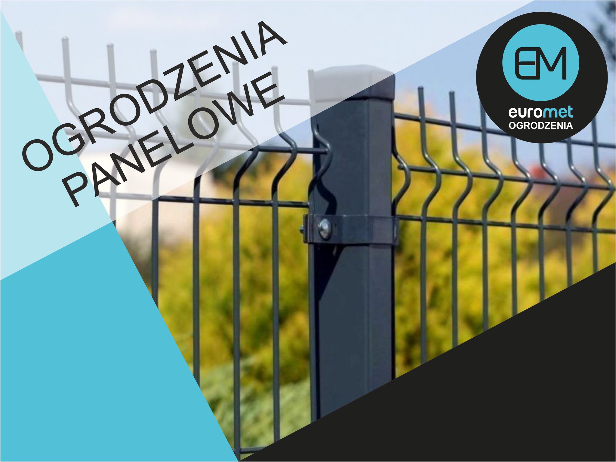 100szt Słupek 40x60x1,5 230cm grafit czarny
