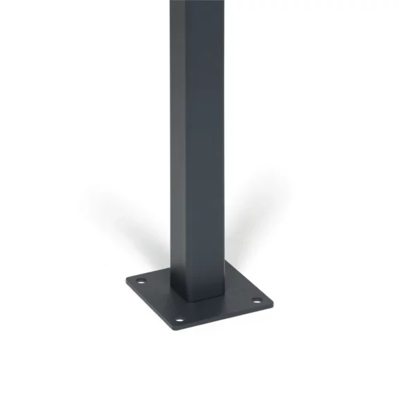 Słupek aluminiowe 60x60mm 150cm ze stopą przykręcany