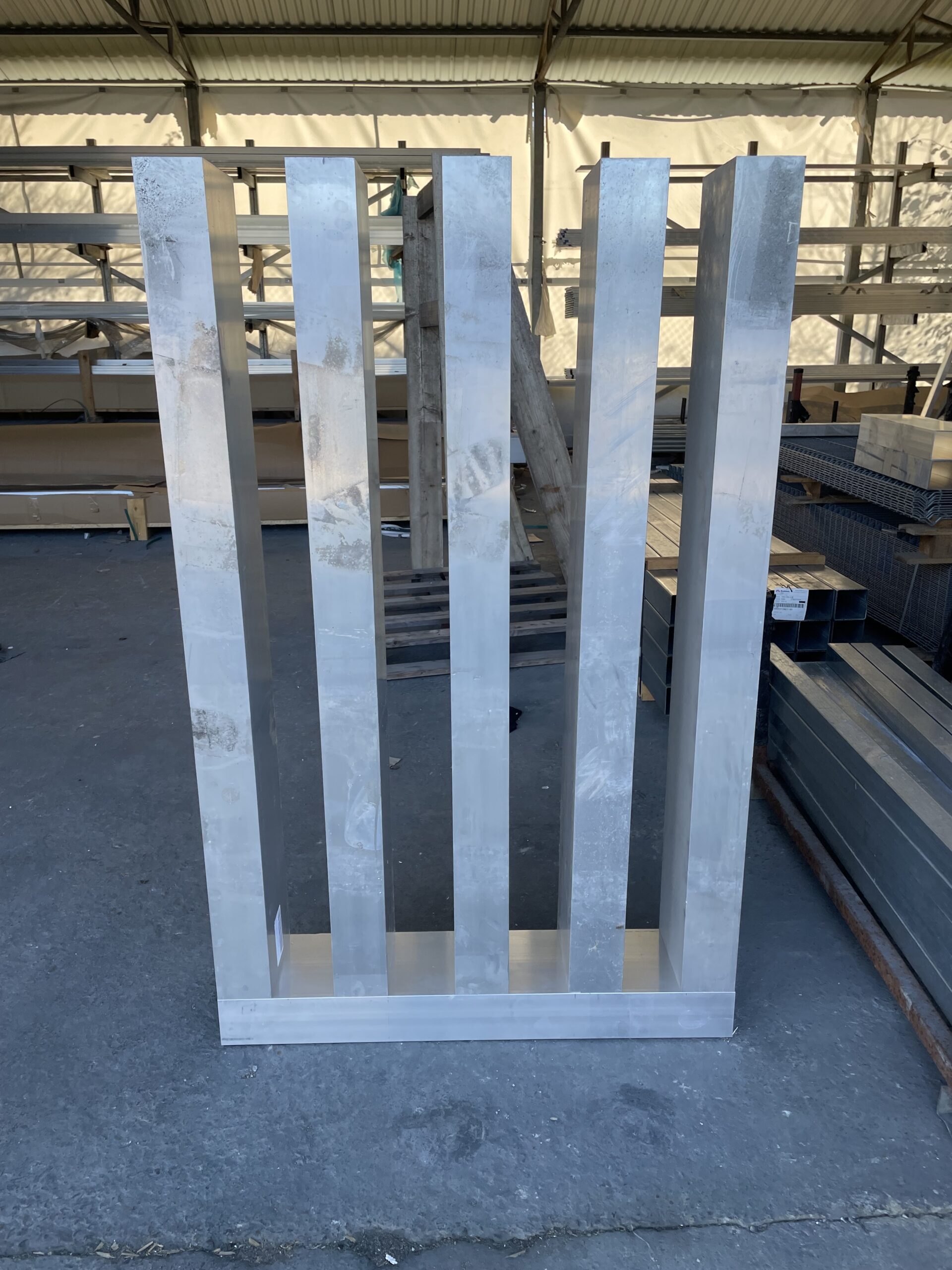 Przęsło aluminiowe Grzebieniowe 150x100cm profil 20x10cm