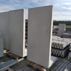 Murek ogrodzeniowy 155x99x12cm typu L