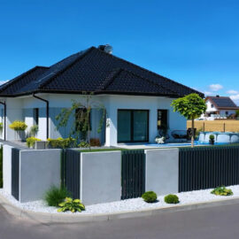 Murek ogrodzeniowy 200x100x12cm typu L