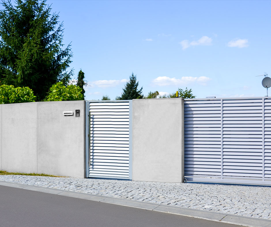 Murek ogrodzeniowy 180x100x12cm typu L