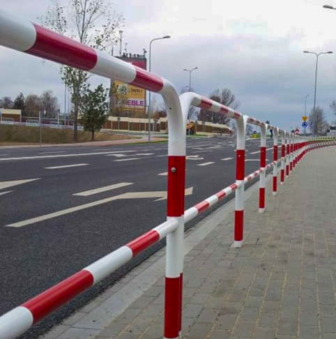 Barierka drogowa U12a oc+żółty 200x150cm fi 48,3mm