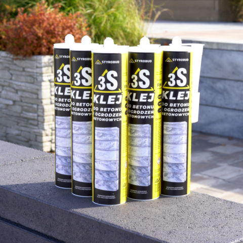 Klej do betonu 290ml pustaków ogrodzeniowych