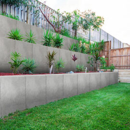 Murek oporowy 120x50cm betonowy szary Typ L