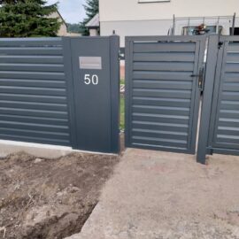 Słupek ogrodzeniowy 60x60x1,5 260cm ocynk malowany