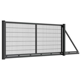 Brama przesuwna 150x400cm panel 2D ocynk malowana