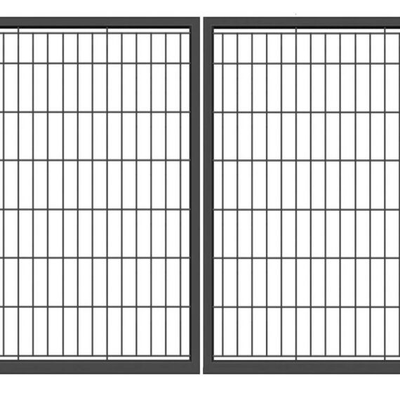 Brama skrzydłowa 163x400cm panel 2d malowana proszkowo