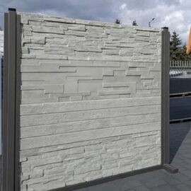 Płyta betonowa 50x200cm ogrodzeniowa kamyczek