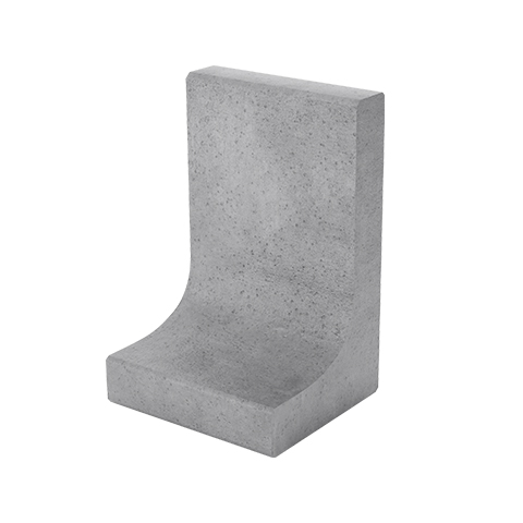 Murek oporowy 100x50cm betonowy szary Typ L