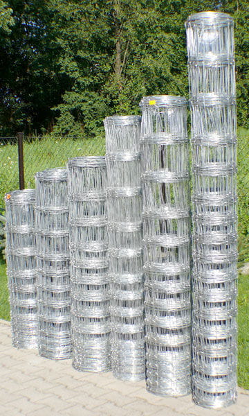 Ogrodzenie z siatki leśnej 150cm 100mb siatka słupki ocynk