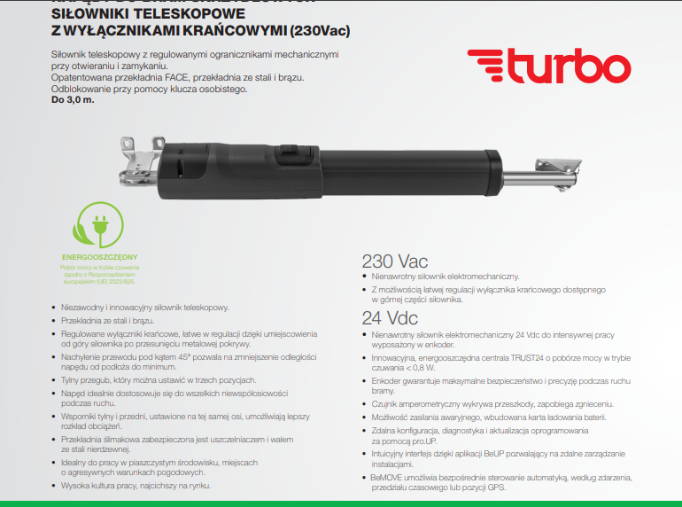 Automat bramy skrzydłowej TOM 3024E