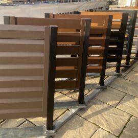 Profil aluminiowy 100x20mm 600cm ciemny orzech