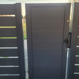 Furtka 150x90cm aluminiowa ogrodzeniowa pełna