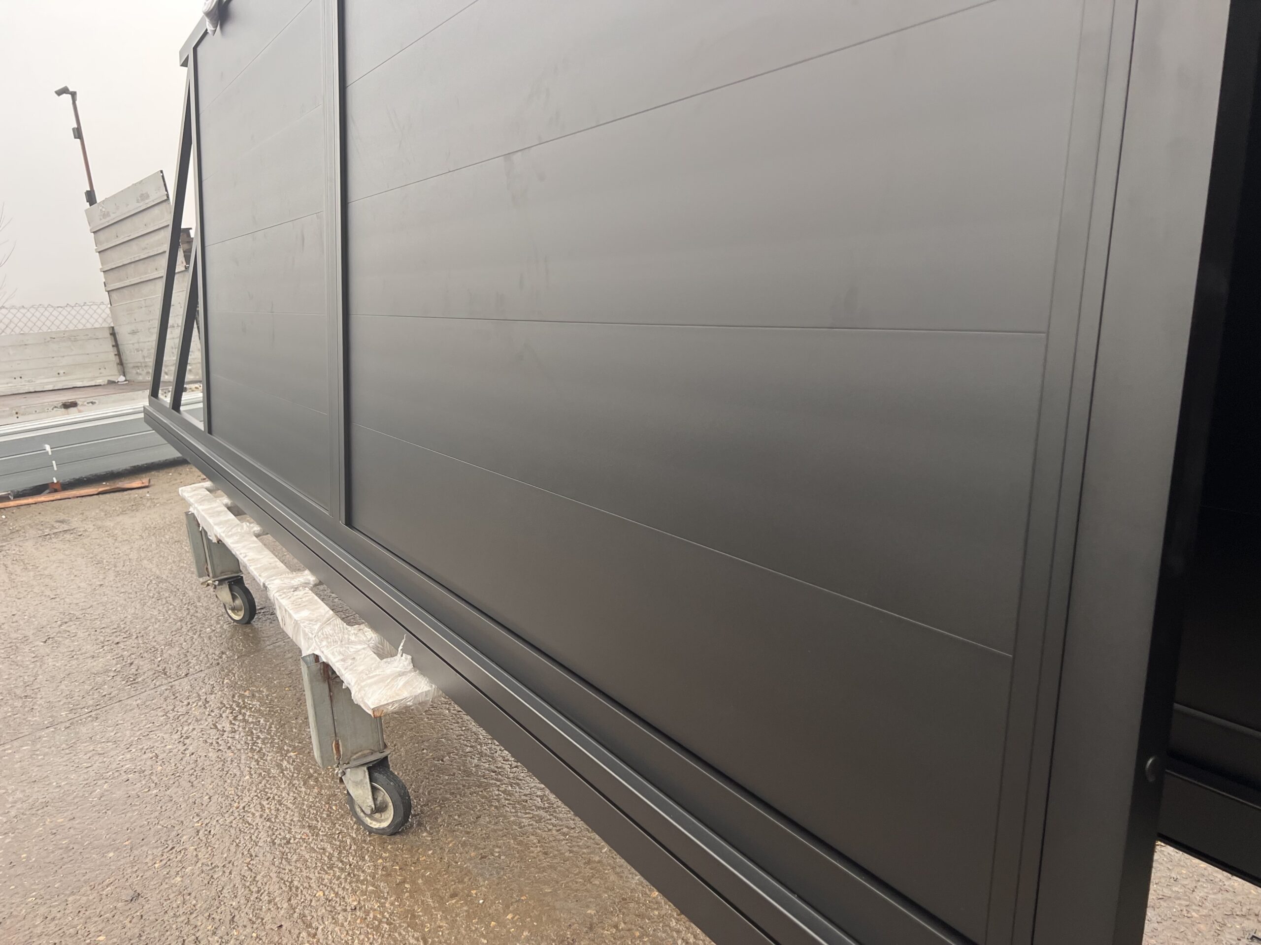 Furtka 150x90cm aluminiowa ogrodzeniowa pełna