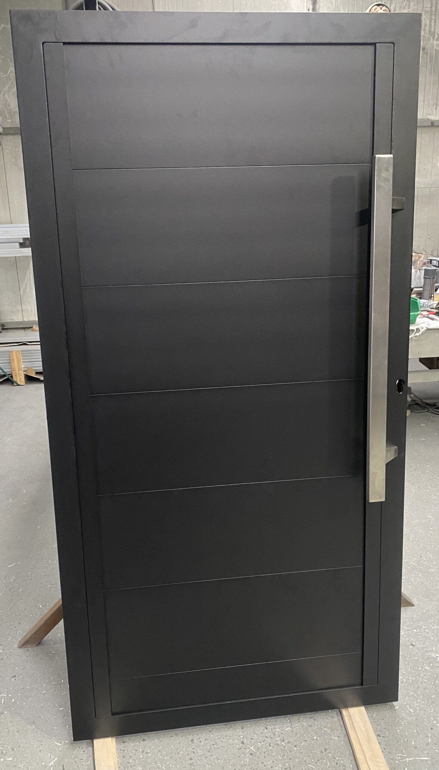 Furtka 150x90cm aluminiowa ogrodzeniowa pełna
