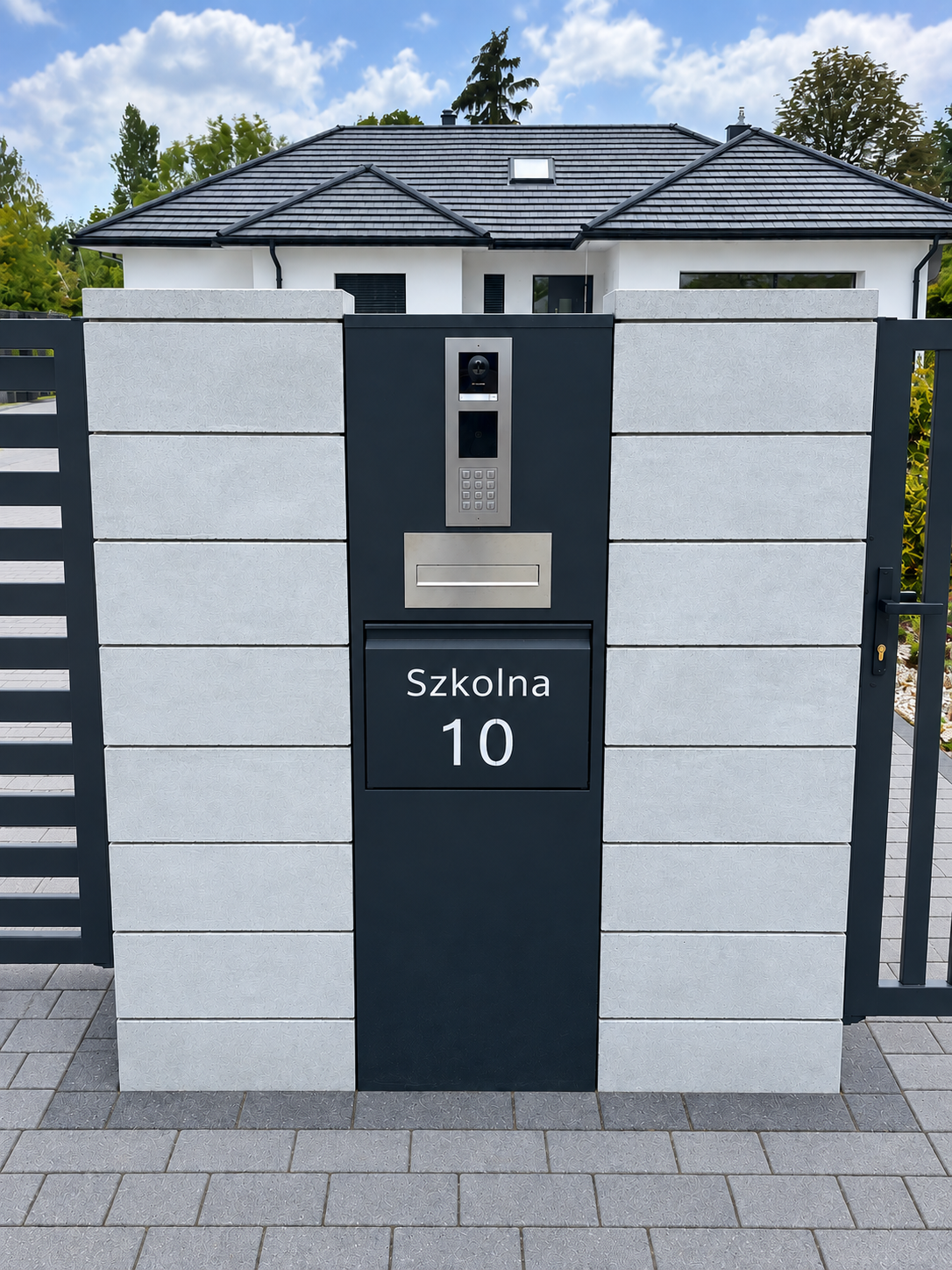 Słupek Paczkomat Multibox 160x50cm aluminiowy